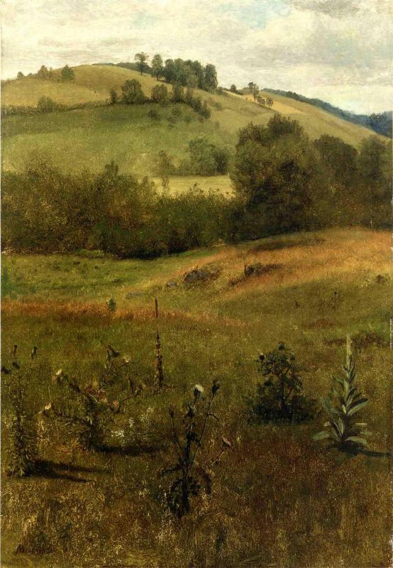 Albert Bierstadt Oil Painting Green Mountains, Vermont - Click Image to Close